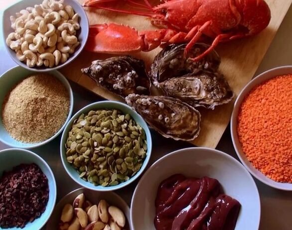 Fontes alimentares de zinco